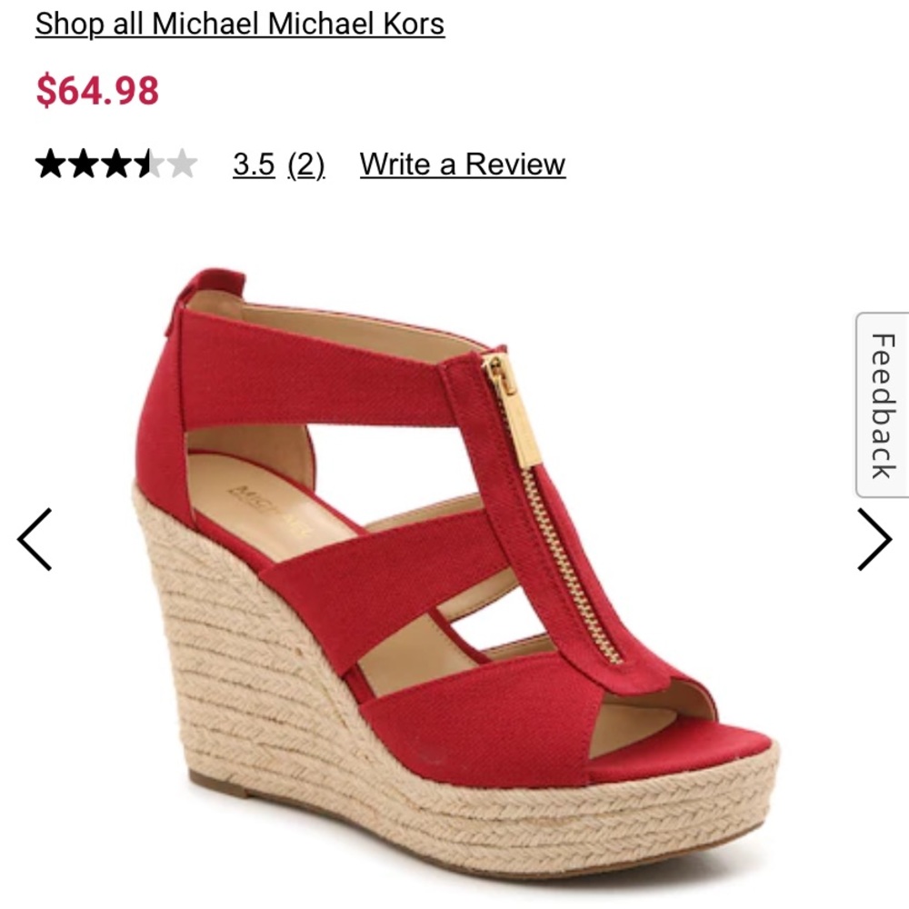 Michael Kors Damita Espadrille Wedge Sandals - Picture 10 of 11